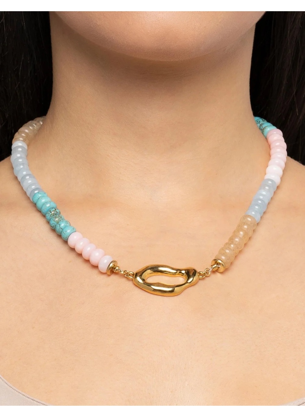 Maymar Beaded Organic Necklace NWT